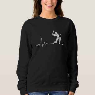 Cricket Game Lover Funny Gifts Cool Cricket Heartb Sweatshirt