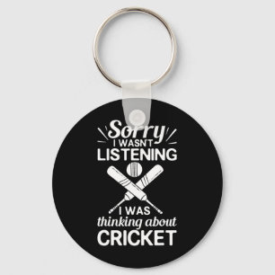 Cricket Game Player Ll T Coach Cricketer Keychain