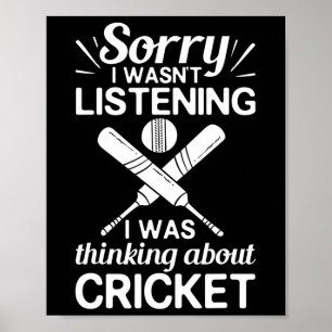 Cricket Game Player Ll T Coach Cricketer  Poster