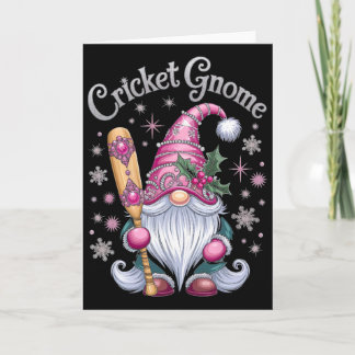 Cricket Gnome Christmas Fun Cheer Card