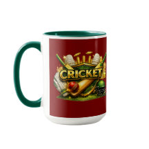 Cricket Gold Emblem Sport Inspired Combo Mug