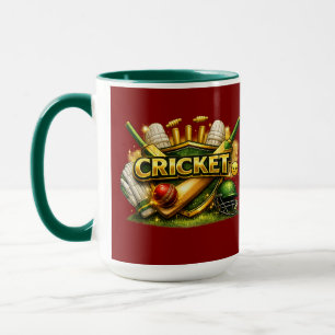 Cricket Gold Emblem Sport Inspired Combo Mug