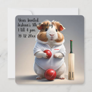 Cricket Guinea Pig, Invitation