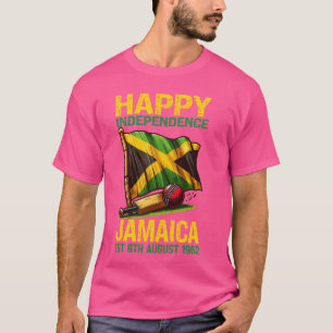 Cricket, Happy Independence Day Jamaica Est. 6th A T-Shirt