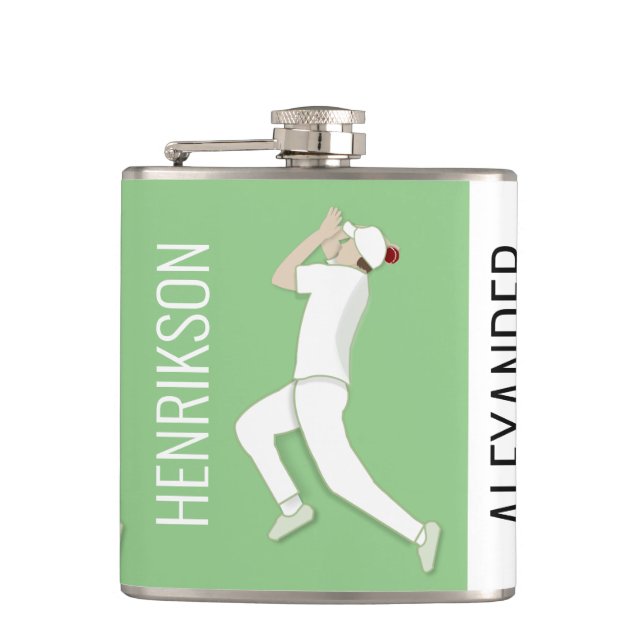 Cricket Hip Flask (Front)