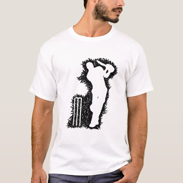 CRICKET IN BLACK SCRIBBLE T-Shirt (Front)