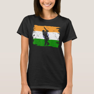 Cricket   Indian Players Flag Of India Cricket Pla T-Shirt