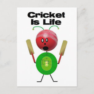 Cricket is Life Postcard