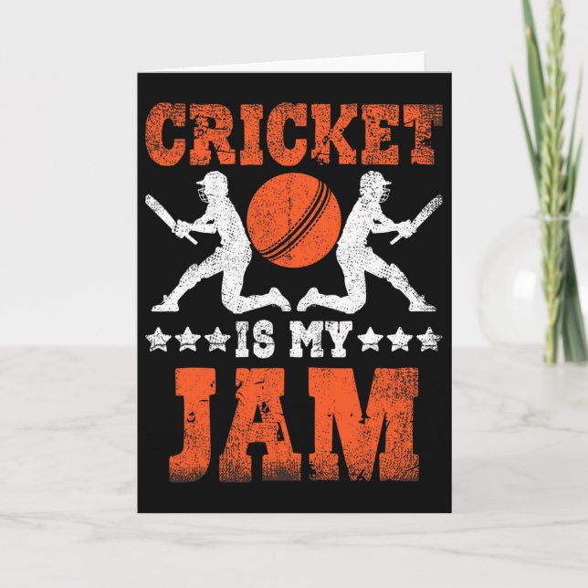 Cricket Is My Jam Cricket  Card (Front)