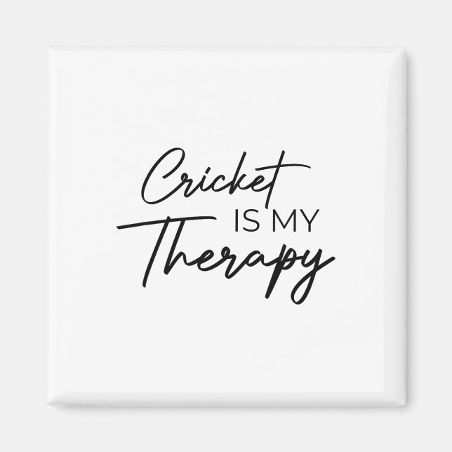 Cricket Is My Therapy  Magnet (Front)