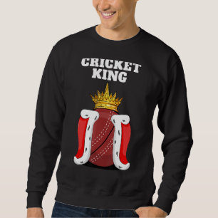 Cricket King Mens Cricket  Boys Cricket Player Sweatshirt