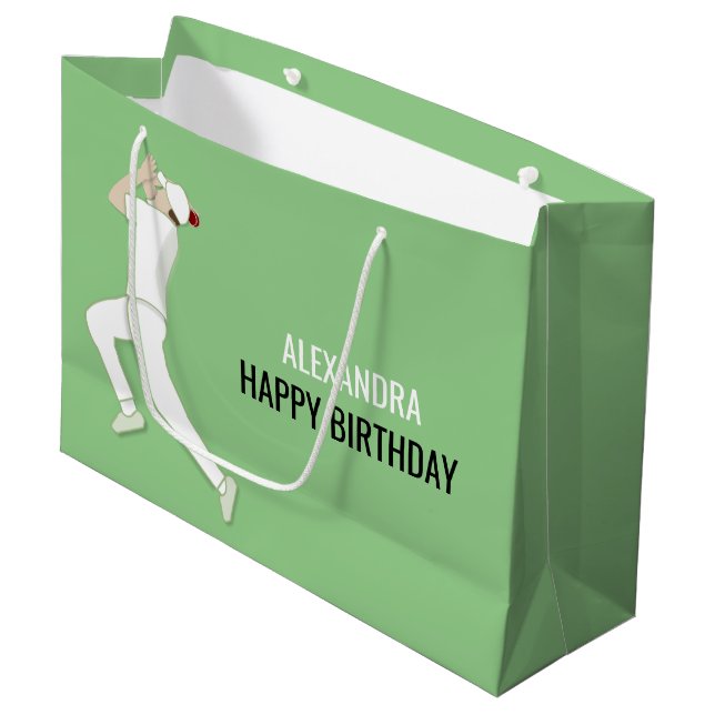 Cricket Large Gift Bag (Front Angled)