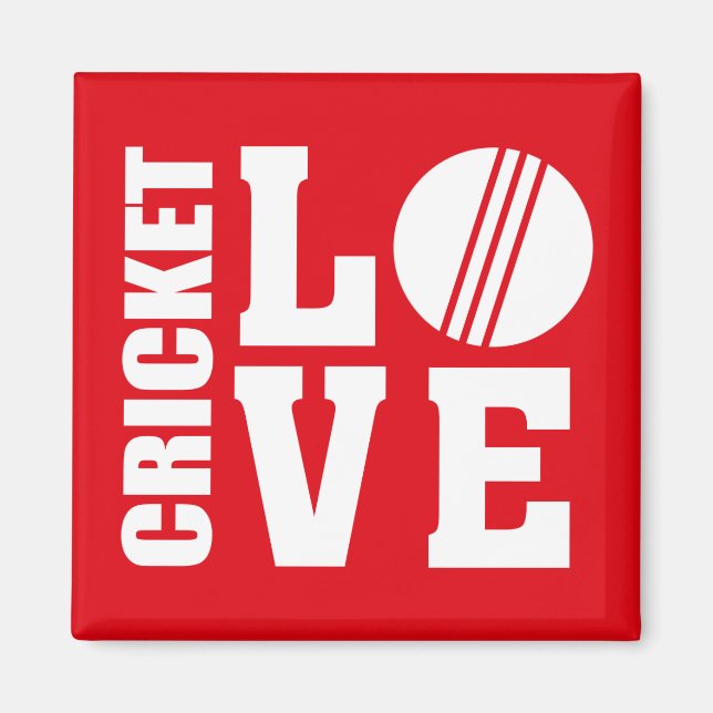 Cricket Love Magnet (Front)