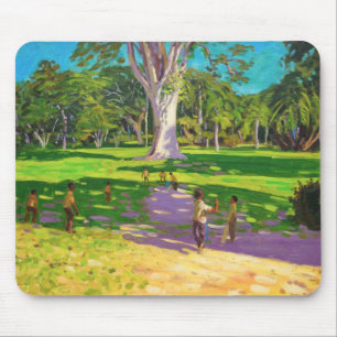 Cricket match Botanical Gardens Dominica Mouse Pad