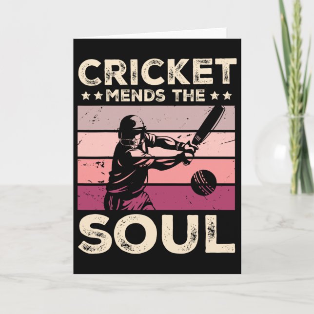 Cricket Mends The Soul  Card (Front)
