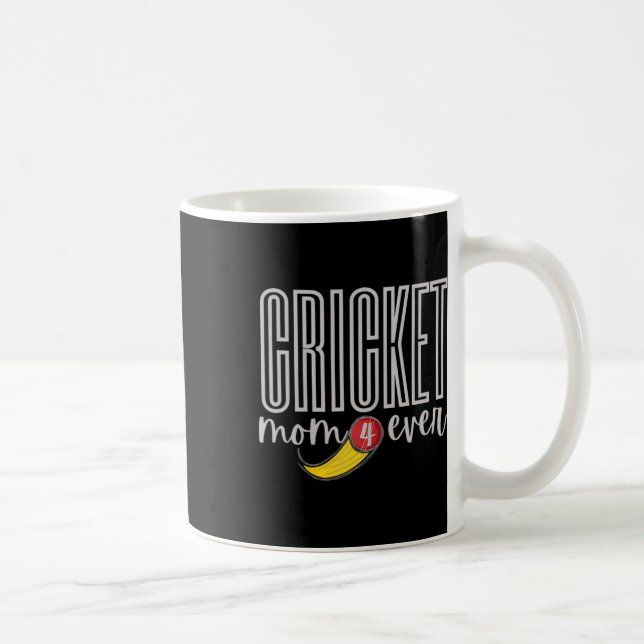 Cricket Mom 4 Ever  Coffee Mug (Right)
