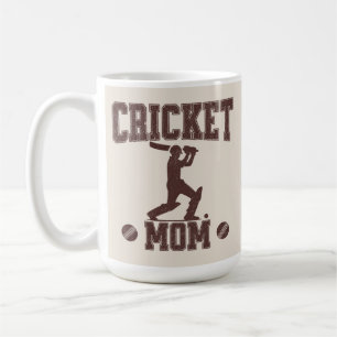 Cricket Mom Sports Enthusiast Cricket Lover Mother Coffee Mug
