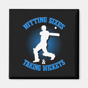 Cricket National Heart India Flag Tter Tsman Sport Magnet