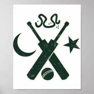 Cricket Pakistan (yellow Star Urdu) Poster