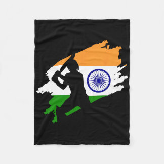 Cricket Patriotic India Sports Jersey Gift Women G Fleece Blanket