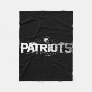 Cricket Patriots St. Kitts And Nevis Distressed  Fleece Blanket