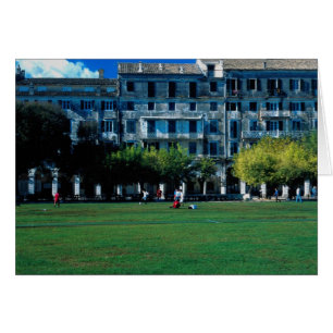 Cricket pitch on the esplanade, Corfu, Greece