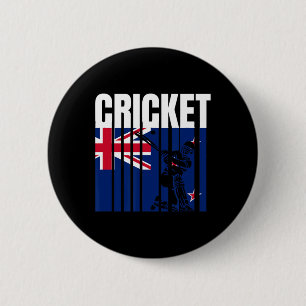Cricket Player 4  2 Inch Round Button