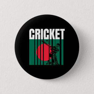 Cricket Player 5  2 Inch Round Button