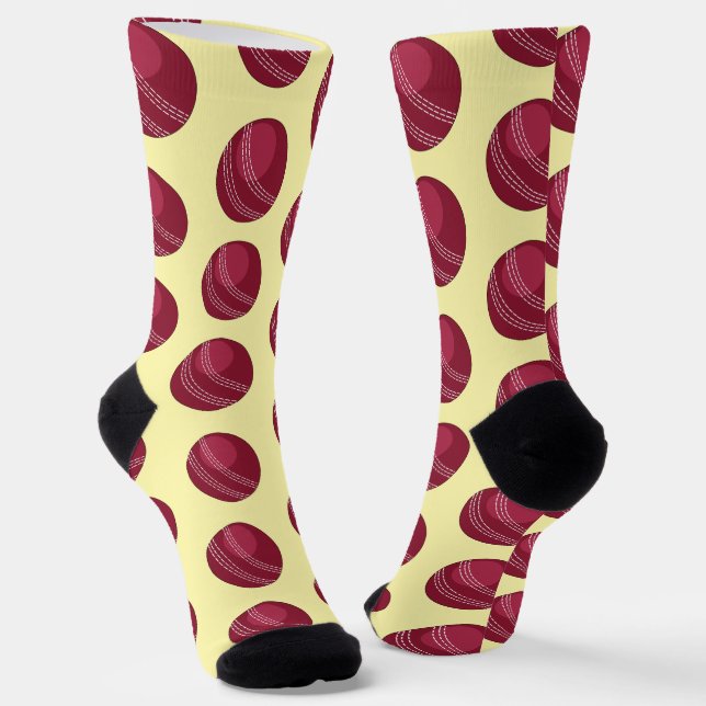 Cricket Player Cricketer Socks (Angled)