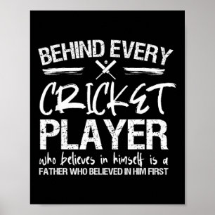Cricket Player Dad  Poster