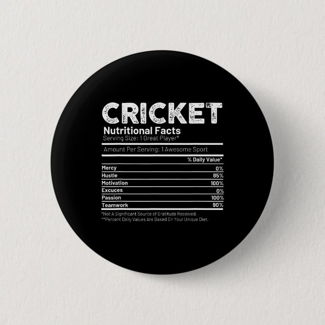 Cricket Player Gift For Men  2 Inch Round Button (Front)
