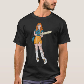 Cricket Player Girl. T-Shirt