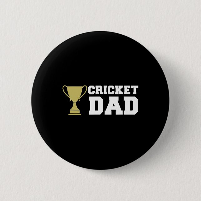 Cricket Player Sport 1  2 Inch Round Button (Front)