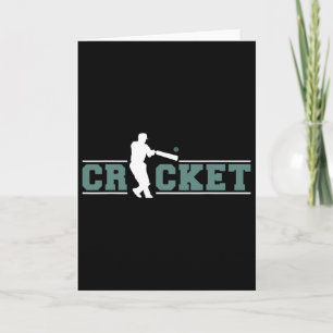 Cricket Player Sport 3 Card