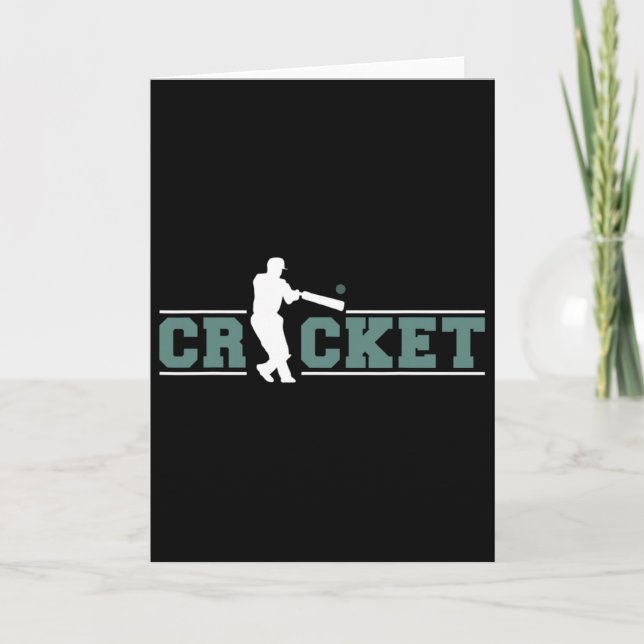 Cricket Player Sport 3  Card (Front)