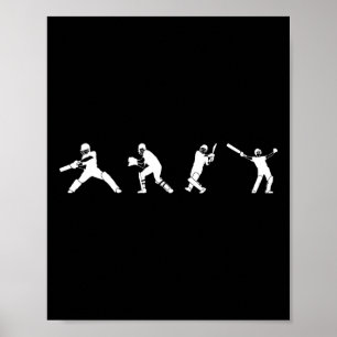 Cricket Player Sport Poster