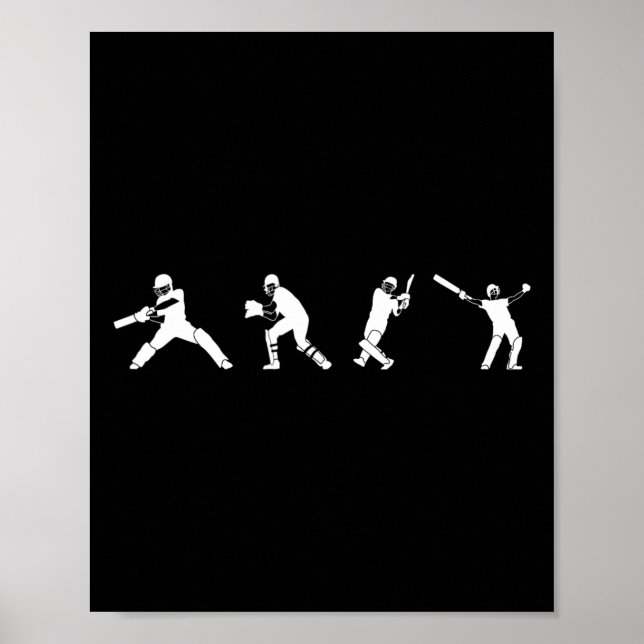 Cricket Player Sport  Poster (Front)