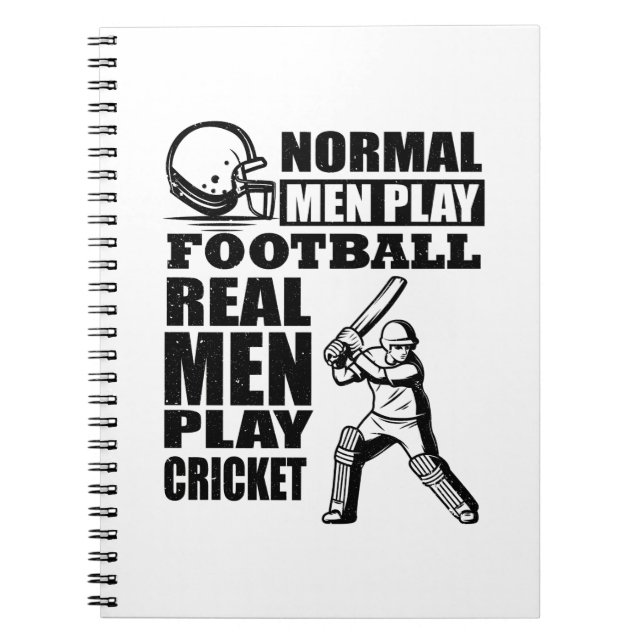 Cricket Player | Sports Coach Team Gift Ideas Notebook (Front)