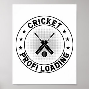 Cricket Profi Loading - Cricket Player Cricketing  Poster