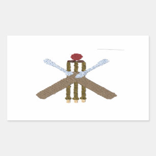 Cricket Rectangle Sticker/label Sticker