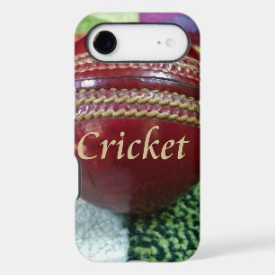 Cricket : Red Hard Ball Art Print