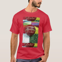 Cricket: Red Hard Ball Art Print