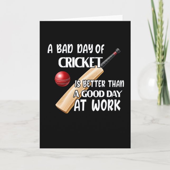 Cricket Saying Cricket Player Gift Card (Front)