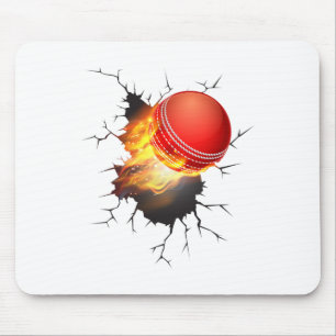 Cricket Shirt For Boys And Men Cricket Ll Of Fire Mouse Pad