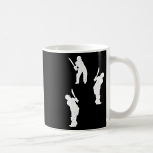 Cricket Silhouette Cricket Player Silhouettes Cric Coffee Mug
