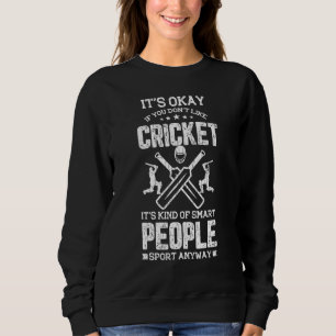 Cricket Smart Player Sport Graphic Sweatshirt