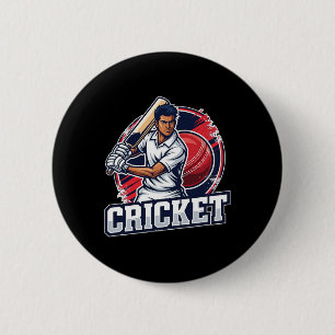 Cricket Sport For All 2 Inch Round Button