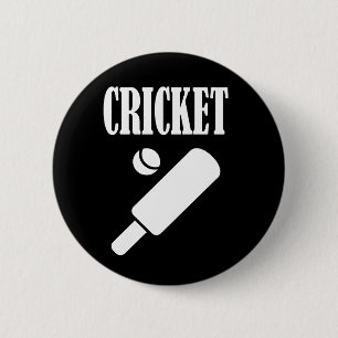 Cricket Sports Gift 2 Inch Round Button