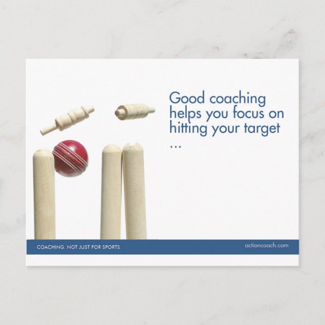 Cricket Sports Postcard (Front)