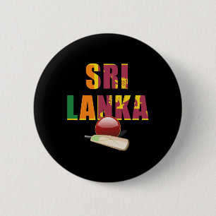 Cricket Sri Lanka Flag T Ll 2 Inch Round Button